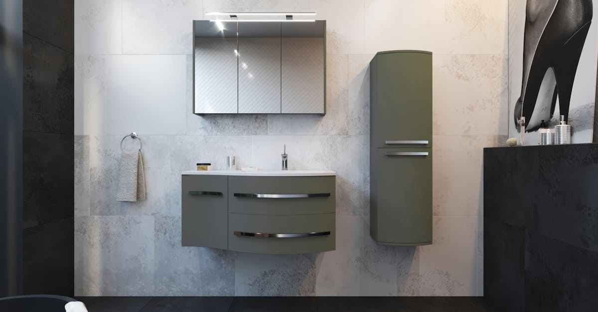 sleek modern bathroom with stylish fixtures and elegant decor elements